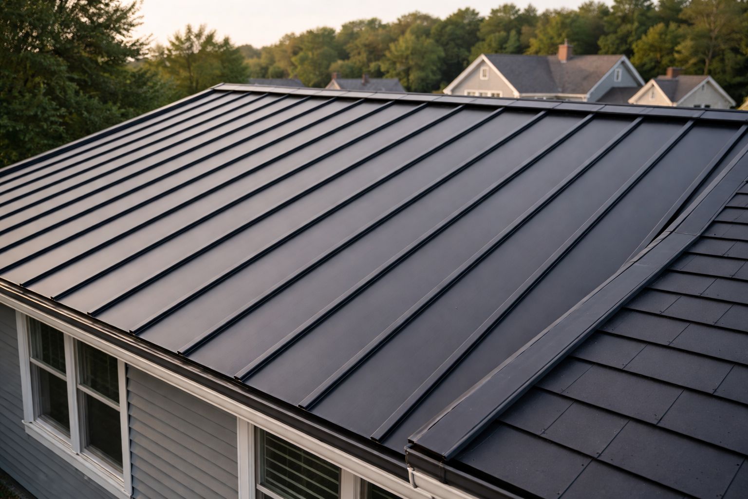 Standing seam metal by Roxaco Roofing